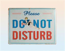 Tin Sign - Do Not Disturb.