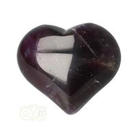 Amethist bol (puffy)  hart - Nr 16 - 4 cm - 35 gram