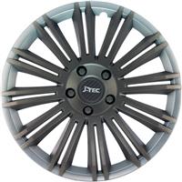 4-Delige J-Tec Wieldoppenset Discovery R 14-inch zilver/grijs