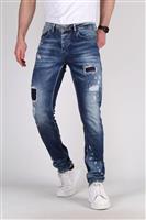 Slim Fit  Jeans destroyed Benito Navy