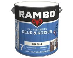 Rambo Pantserbeits Deur & Kozijn Dekkend Hoogglans - RAL 9010 - 0,75 liter