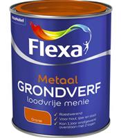 Flexa Metaal Grondverf Loodvrije Menie - Oranje - 0,75 liter