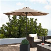 Tuin parasol stokparasol 300x230 cm beige