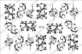 Korneliya 3D Waterdecal - 3D 039 Black