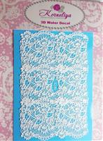 Korneliya 3D Waterdecal - 3D 080 White