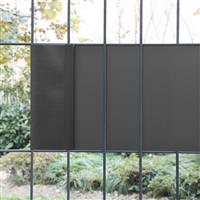 [en.casa] Privacyfolie voor hek vlechtband 140 m antracietgrijs mat RAL 7016