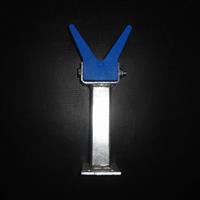 Boegvanger met blauw V-blok