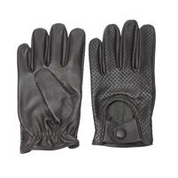Swift retro racing mesh leren handschoenen donkerbruin