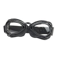 CRG radical motorbril mat zwart Glaskleur: Helder