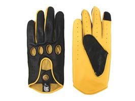 Gladiator racing leren autohandschoenen deep black