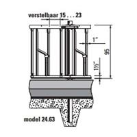 Voerhek verstelbaar zelfsluitend Spinder Baseline voor vaarzen