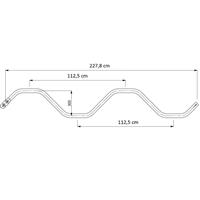 Golfschoftboom 2 x 112,5 cm incl. kopp