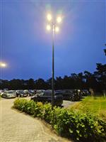 Viervoudige LED lichtmast incl. 4x LED lantaarnpaal armatuur plug&play