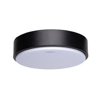Plafondlamp Ø 23cm - zwart | warmwit 3000K | LED 12W=75W traditioneel licht | 230 V