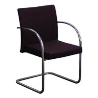 Vergaderstoel Slede Chroom Paars