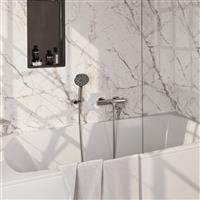 Opbouwset Bad- en Douchekraan Brauer Chrome Edition Thermostatisch Met Wandhouder En Handdouche 3 St