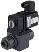 Magneetventiel 20 mm gelijmde hulzen NC PVC EPDM 0-3bar/44psi 24VAC/DC Vacuüm 131 20008295