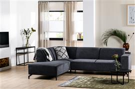 Bank Silverstone - Antraciet Maat Eiland voorstaand links