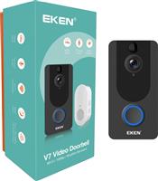 Wifi deurbel intercom video camera deur bel ring eufy EKEN V7 + app