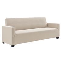 Stertch meubelhoes bankhoes 3-zitsbank polyester zandkleurig