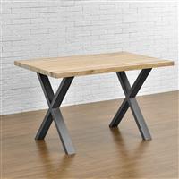 Stalen X tafelpoten set van 2 meubelpoot 59x72 cm metaal grijs