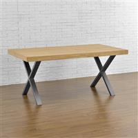 Stalen X tafelpoten set van 2 meubelpoot 79x72 cm metaal grijs
