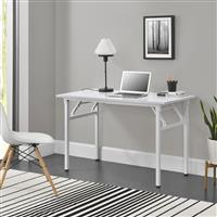 Eettafel bureau 120x60x75 - 76,4 cm opvouwbaar verstelbaar wit