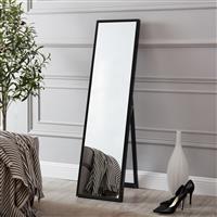 [en.casa] Spiegel vrijstaand Giovinazzo verstelbaar 152,8x37,8 cm zwart