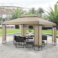 [en.casa] Paviljoen Lanciano partytent 4x3x2,65 m beige