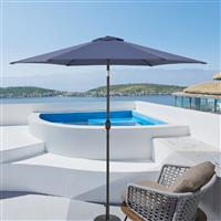 casa.pro Tuin parasol Altino stokparasol Ø270x235 cm marineblauw