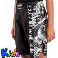 Venum YKZ21 Fight Shorts voor kinderen Zwart Wit