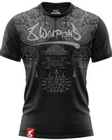 8 WEAPONS Muay Thai T-Shirt T Yantra Zwart Grijs