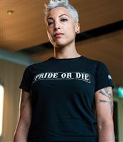 PRiDE or DiE Women Fight Club T-Shirt Zwart