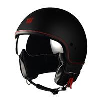 Motocubo beetle jethelm met vizier | mat zwart