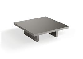 Tijdloze salontafel (Puuur) 80x50cm / MDF / Mat Metallic