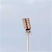 Lampenrek t.b.v. montage schijnwerper op een lichtmast.  Zwaar verzinkt staal.