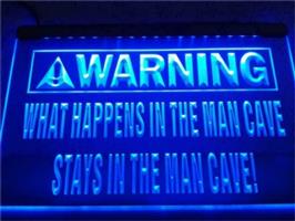 Mancave neon bord lamp LED verlichting reclame lichtbak XL *40x30* #2