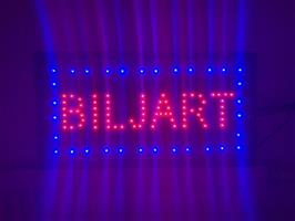 Biljart biljard biljarten LED bord verlichting lichtbak reclamebord #biljart