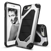 iPhone 7+ Plus Rearth Ringke Max defender case - ice zilver + Ringke Max HD  Screenprotector