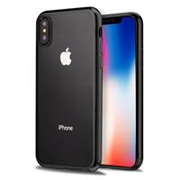 iPhone X Hoesje - TPU Siliconen case - softgel ultradunne cover - Zwart