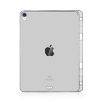 DrPhone iPad Pro 12,9 2018 TPU Schokbestendige Case met Potlood houder voor de Apple Pencil - Transp