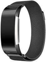 Fitbit Charge 2 Milanese Horloge Bandje met magneetsluiting - zwart