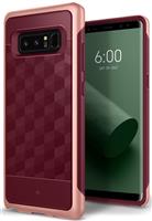Note 8 Caseology® Parallax Series Shock Proof TPU Grip Case - Burgundy red