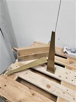 Set plankdragers 42 cm goud