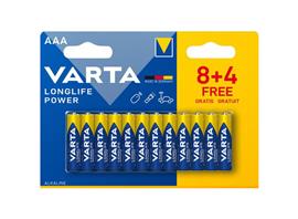 12 Varta batterij Longlife Power AAA