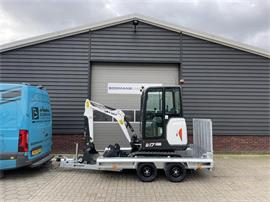 Bobcat E17 minigraver NIEUW incl machinetransporter LEASE €520 ACTIE