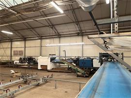 Complete Havatec tulpen boslijn met o.a. Havatec QB2 Quality Buncher en hangende ontboller