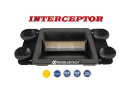 INTERCEPTOR LED Dash Flitser ECER65 ECER10 12/24V Amber Dubble Montage