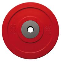 Toorx Fitness Bumper Plates - Challenge - 50mm diameter 25 kg - Rood