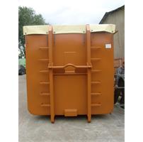 container met afdekzeil